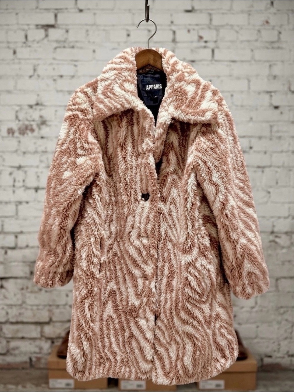 Anthropologie APPARIS Rico Swirl Print Coat